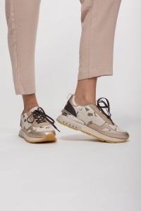 Sneakers Damă Anekke 42390-331 - Design Artistic Bej/Auriu
