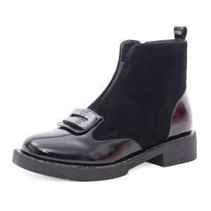 Botine damă din piele întoarsă, Epica 3A206-M121B-T139A 01-I, negru