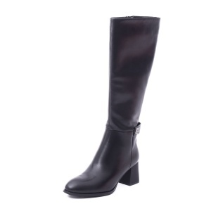 Cizme dama din piele naturala, Epica 1W170025B 01-N, negru