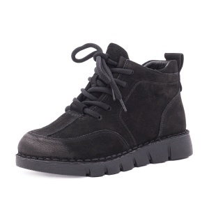 Ghete dama din piele intoarsa, Feeling 2388-1, negru