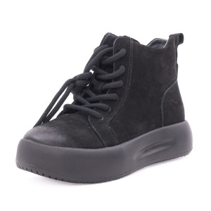 Ghete dama din piele intoarsa, Feeling 86683, negru