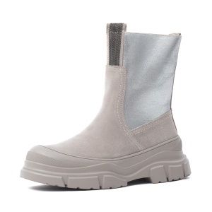 Ghete dama din piele intoarsa, Karisma, V4VA70006A 50-Z, gri deschis