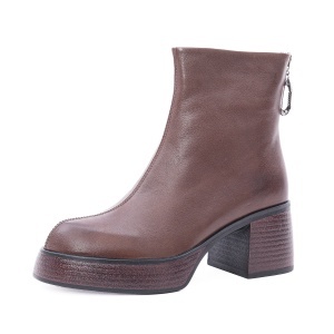 Ghete dama din piele naturala, Feeling 27-043-02, maro