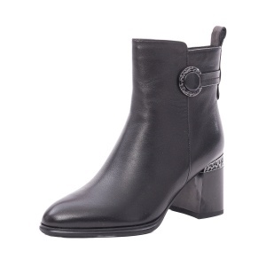 Ghete dama din piele naturala, Feeling 27-097-01, negru