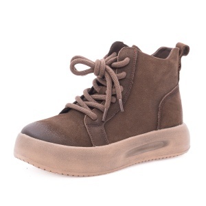 Ghete dama din piele naturala, Feeling 86683, maro coffee