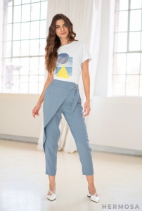 Pantaloni Zasha Bleu