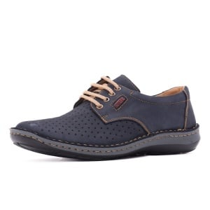 Pantofi barbati din piele naturala, Otter OT9554 42-2, bleumarin