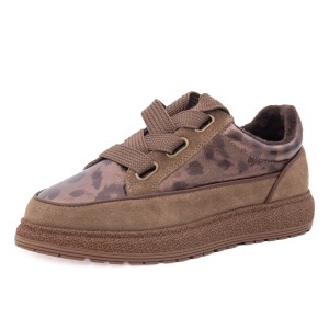 Pantofi dama casual din piele mix, KARISMA 1WC90010B 04-N, camel