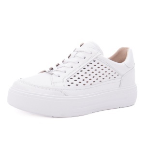 Pantofi dama casual din piele naturala, Caprice, 9-23719-44 102 WHITE NAPPA, alb