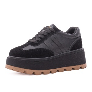 Pantofi dama sport din piele naturala, Feeling, 2510, negru