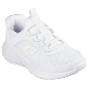 Pantofi sport femei din material textil, Skechers BOUNDER - BRISK-BURS 403822L WHT WHITE, alb