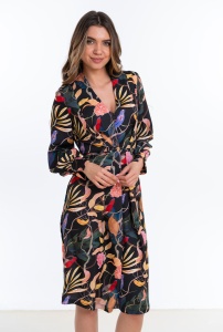 Rochie dama cu imprimeu floral FREYA, multicolor