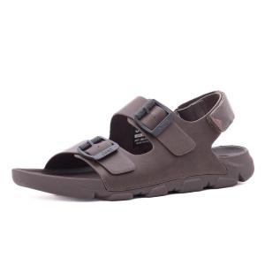 Sandale barbati din piele naturala, JEEP, DAYTONA SANDAL JM61121A 030 DK.BROWN, maro inchis