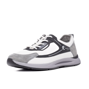 Sneakers barbati piele,10983 alb/Gri