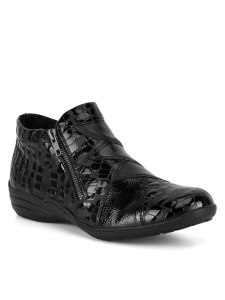 Botine Remonte Negru Lucios R7674-04