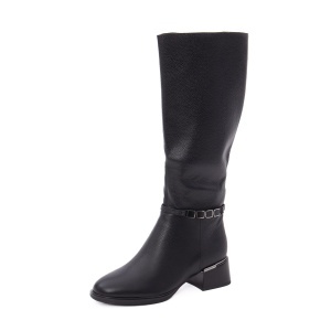 Cizme dama din piele naturala, Feeling 27-005-03, negru
