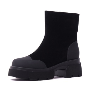 Ghete dama din piele intoarsa, PASS Collection, 1M490025 01-I, negru
