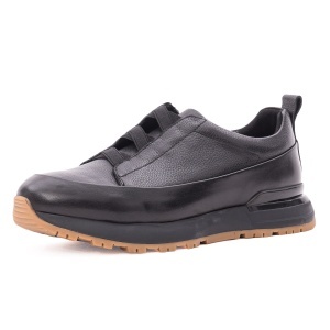 Pantofi barbati casual din piele naturala, Battisto Lascari, DHMW012CA, negru