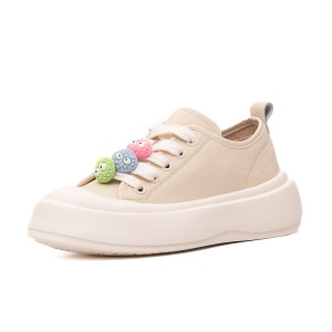 Pantofi dama casual, piele naturala, 6LMQ60013A-03, bej