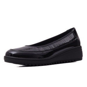 Pantofi dama din piele naturala lacuita, Karisma, V4VA60006A 01-O, negru