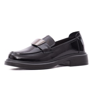 Pantofi dama eleganti din piele naturala lacuita, PASS Collection M5M580012A 01-L, negru