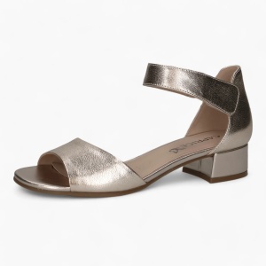 Sandale dama din piele naturala, Caprice 9-28212-42 959 PLATIN METAL, maro