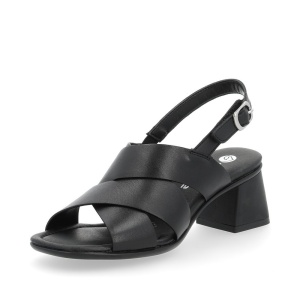 Sandale Elegante și Confortabile Remonte în Negru Mat, D1K53-00