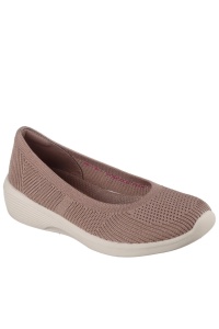 Balerini dama din material textil, Skechers ARYA - FANCY YOU 158987 MOC MOCHA, maro