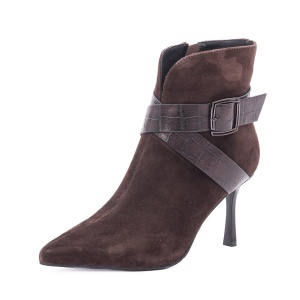 Botine dama din piele intoarsa, Epica 36B99-UM3575-YF245B2 02-I, maro