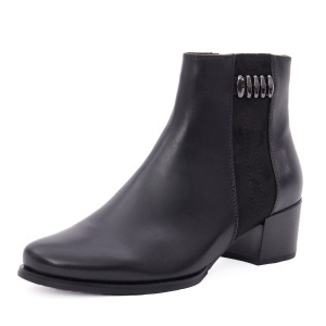 Botine dama din piele naturala, Regarde le Ciel JOLENE 26 - 5239 DELICE ETNA BLACK, negru