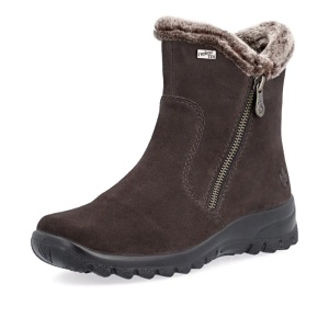 Botine dama Rieker L7162-25, maro inchis