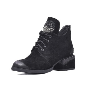 Botine retro, piele naturala, JYJY50011A 01-I