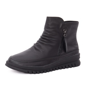 Ghete dama din piele naturala, Feeling 1066, negru