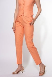 Pantaloni conici Greta din in și rayon – eleganță de vară