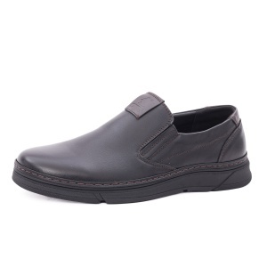 Pantofi barbati casual din piele naturala, Otter, 1DT90002A 01-N, negru