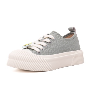 Pantofi Dama Casual Gri‑Bleu din Piele Naturală, 6LMQ60010C-07