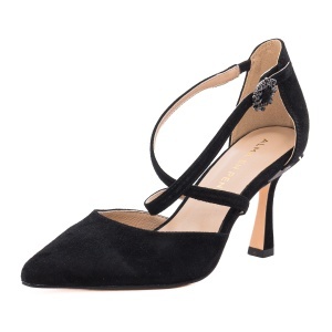 Pantofi dama eleganti din piele naturala intoarsa, ALMA EN PENA, I260242 SUEDE BLACK, negru