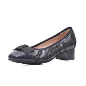 Pantofi eleganți din piele naturală texturată,V4VA50024B 01-E