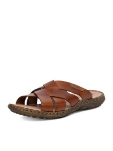 Papuci barbati din piele naturala, Rieker 22092-24, maro