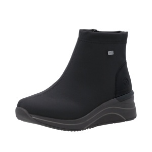 Botine dama din material textil, Remonte D0T73-00, negru
