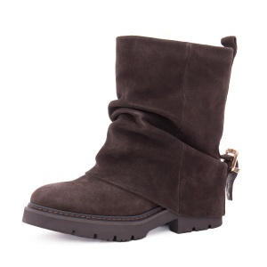 Botine dama din piele intoarsa, Alma En Pena I260885 CROSTA COFFEE, maro