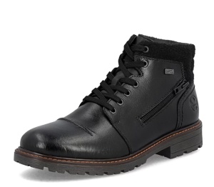 Ghete barbat, piele naturala 32020-00, negru