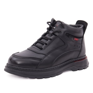 Ghete barbati din piele naturala, Otter 1E690014A 01-N, negru