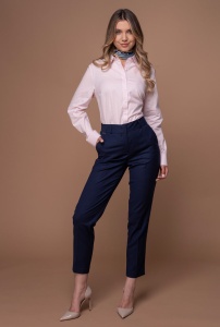 Pantaloni cu croi conic JESSIE, Hermosa, bleumarin