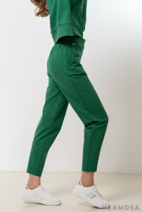 Pantaloni de Trening Adelyn din Tricot Verde