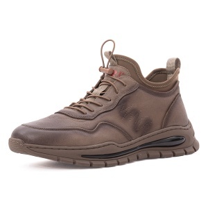 Pantofi barbati casual din piele naturala, Otter 1CJ30010B 40-N, maro kaki