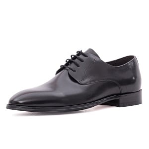 Pantofi barbati eleganti din piele naturala, Caribu 3MKD1-08-3A 01-N, negru