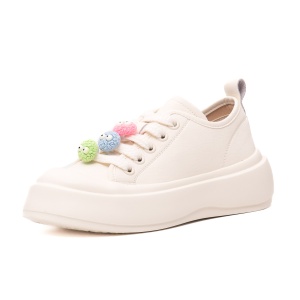 Pantofi dama casual, piele naturala, 6LMQ60013C 13-N, alb
