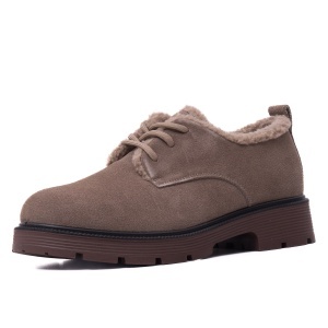 Pantofi dama din piele intoarsa, Karisma J8J870012B B2-I, taupe