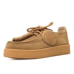 Pantofi dama din piele naturala nabuc, Feeling, T003, camel